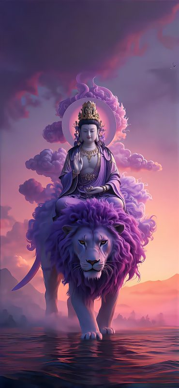 卯兔—文殊菩萨:手机动态壁纸-战友联盟