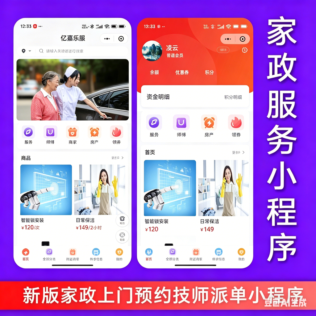 图片[1]-家政上门服务系统预约家政服务小程序软件开发源码-战友联盟